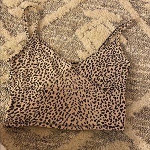 Cheetah print tank top